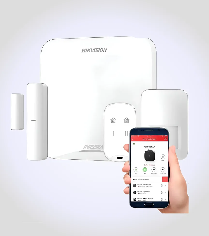 KIT ALARMA INALAMBRICA WIFI 16 ZONAS AX HOME HIKVISION COLOR BLANCO
